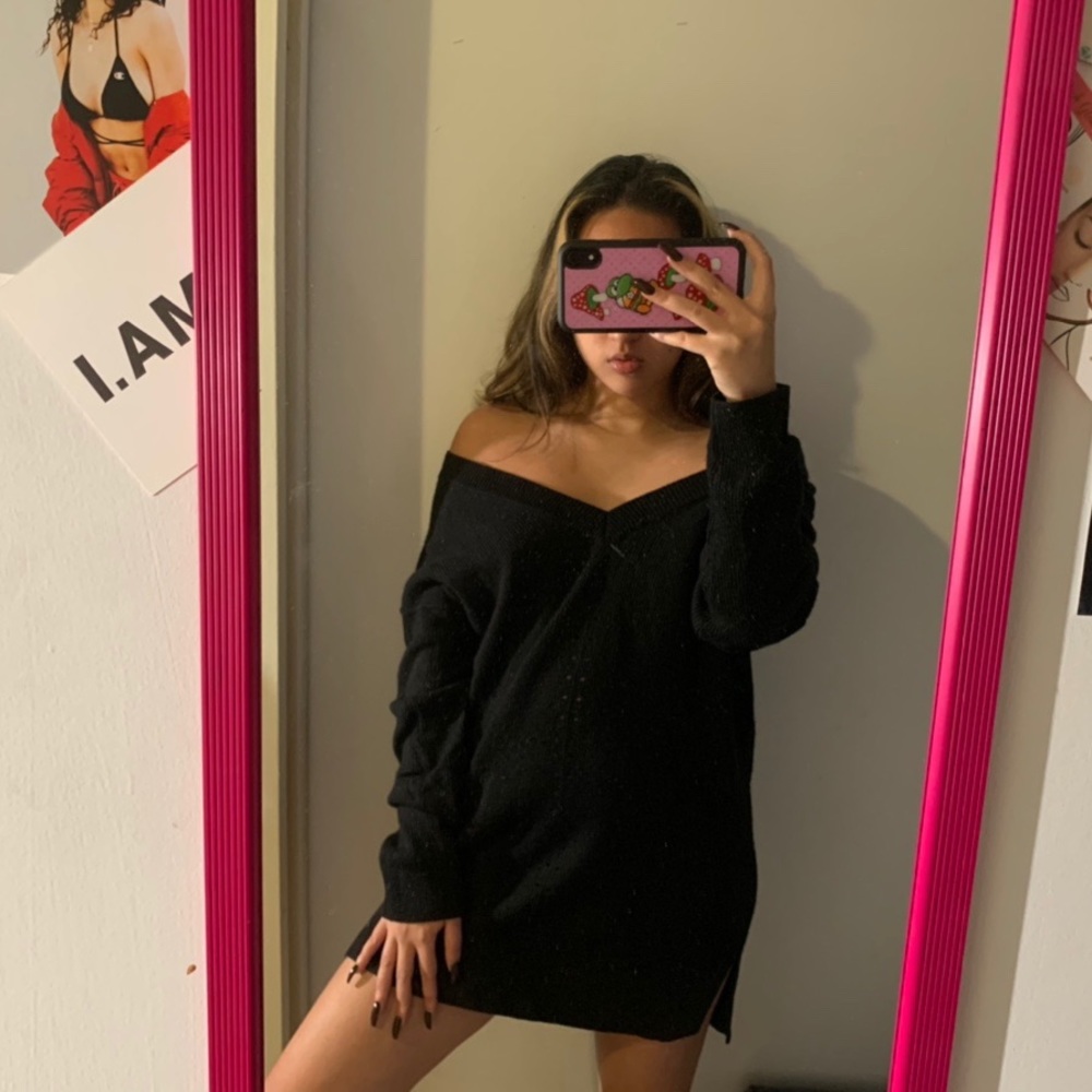 Topshop vneck knit sweater